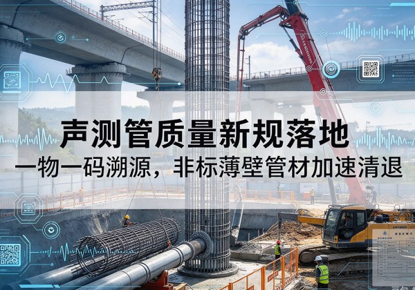梁河声测管质量新规落地，一物一码溯源，非标薄壁管材加速清退