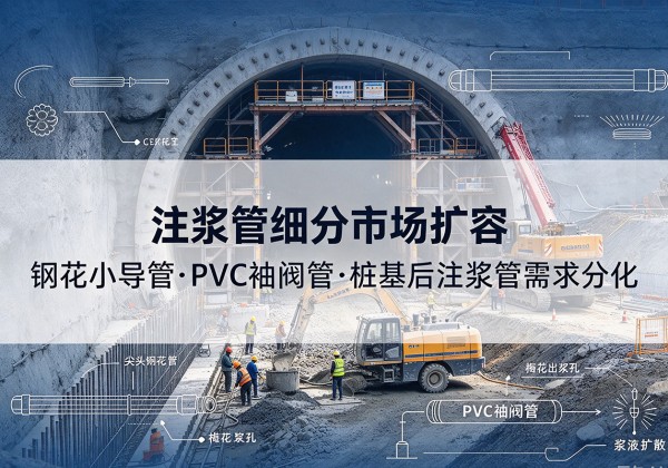 梁河注浆管细分市场扩容，隧道钢花小导管、PVC 袖阀管、桩基后注浆管需求分化